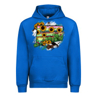 Cobalt Connecticut State Map Urban Hoodie - RanaPortraitStore