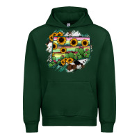 Forest Green Connecticut State Map Urban Hoodie - RanaPortraitStore