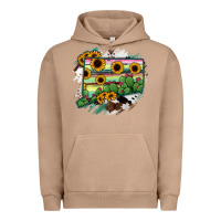 Pigment Burro Connecticut State Map Urban Hoodie - RanaPortraitStore