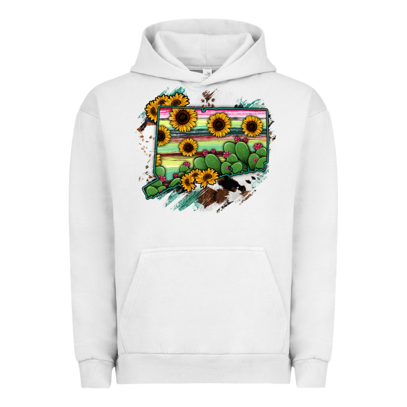 Connecticut State Map Urban Hoodie by RanaPortraitStore | Teevron
