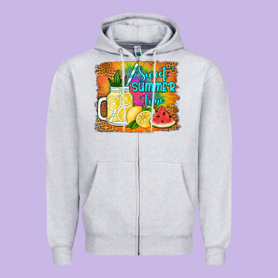 Sweet Summer Time Zipper Hoodie Designed By Jasminsmagicworld
