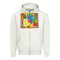 Oatmeal Heather sweet summer time Zipper Hoodie - Jasminsmagicworld