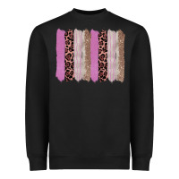 Black pink glitter leopard brushstroke background Heavyweight Sweatshirt - RanaPortraitStore