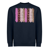Navy pink glitter leopard brushstroke background Heavyweight Sweatshirt - RanaPortraitStore