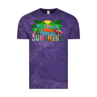 Cloud Purple My Favorite Coloris Sunshine Vintage Tee - CowhideDigitalArt