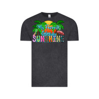 Vintage Black My Favorite Coloris Sunshine Vintage Tee - CowhideDigitalArt