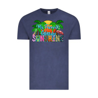 Vintage Denim My Favorite Coloris Sunshine Vintage Tee - CowhideDigitalArt