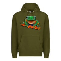 Army Green frog Premium Hoodie - Jasminsmagicworld