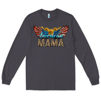 Smoke Western American Mama With Sunflowers Long Sleeve Tee - LillyAllenDesigns