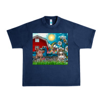 Navy happy easter Urban Heavy Tee - CowhideDigitalArt