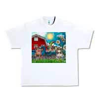 White happy easter Urban Heavy Tee - CowhideDigitalArt