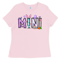 Bubblegum Pink easter day mini Ladies Tee - CowhideDigitalArt