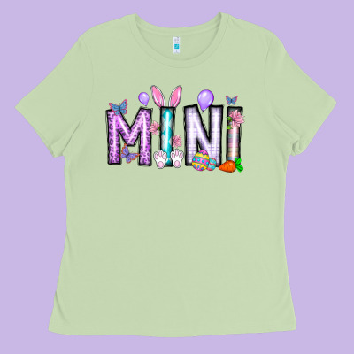Easter Day Mini Ladies Tee Designed By Cowhidedigitalart