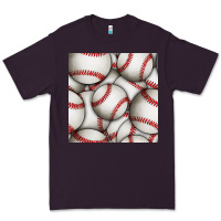 Plum baseball seamless pattern Premium Tee - BundleAndBundleShop