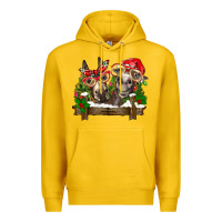 Lemon Christmas donkeys Premium Hoodie - BarkalooDesign