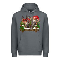 Rock Christmas donkeys Premium Hoodie - BarkalooDesign