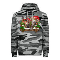 Slate Camo Christmas donkeys Premium Hoodie - BarkalooDesign