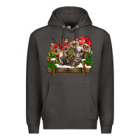Smoke Christmas donkeys Premium Hoodie - BarkalooDesign