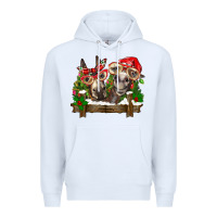 White Christmas donkeys Premium Hoodie - BarkalooDesign