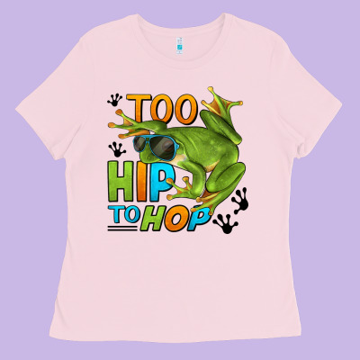 Too Hip To Hop Frog Ladies Tee Designed By Lillyallendesigns