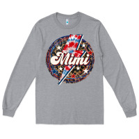Heather Grey Western Mimi Patriotic Long Sleeve Tee - LillyAllenDesigns