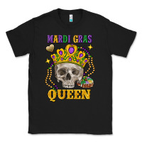 Black Skull Mardi Gras queen Classic Tee - FaDigitalArtStudio