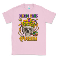 Bubblegum Pink Skull Mardi Gras queen Classic Tee - FaDigitalArtStudio
