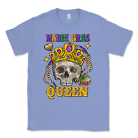 Colony Blue Skull Mardi Gras queen Classic Tee - FaDigitalArtStudio