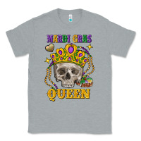 Heather Grey Skull Mardi Gras queen Classic Tee - FaDigitalArtStudio
