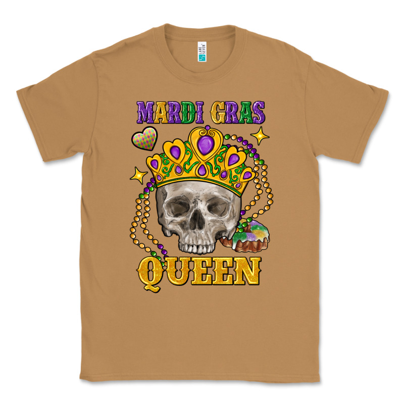 Skull Mardi Gras Queen Classic Tee by FaDigitalArtStudio | Teevron