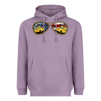 Lavender Bus Driver Sunglasses Heavyweight Hoodie - Jasminsmagicworld