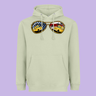 Bus Driver Sunglasses Heavyweight Hoodie Designed By Jasminsmagicworld