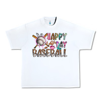 White happy easter day baseball Urban Heavy Tee - CowhideDigitalArt