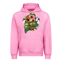 Fuchsia Pink maine Urban Hoodie - RanaPortraitStore