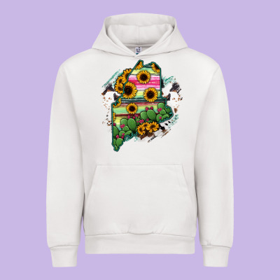 Maine Urban Hoodie Designed By Ranaportraitstore