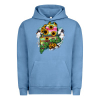 Pigment Pebble Blue maine Urban Hoodie - RanaPortraitStore
