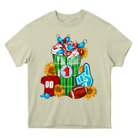 Mossy Football Frappe Heavy Core Tee - FaDigitalArtStudio