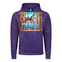 Cloud Purple dinosaur pterodactyl Vintage Hoodie - Artiststas