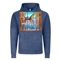 Vintage Denim dinosaur pterodactyl Vintage Hoodie - Artiststas