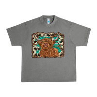 Tornado highland cow western background Urban Heavy Tee - RanaPortraitStore