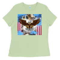 Matcha America Eagle Ladies Tee - CowhideDigitalArt