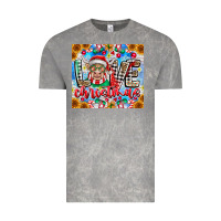 Cloud Rock Love Christmas highland cow Vintage Tee - CowhideDigitalArt