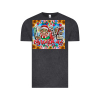 Vintage Black Love Christmas highland cow Vintage Tee - CowhideDigitalArt