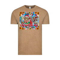 Vintage Coffee Love Christmas highland cow Vintage Tee - CowhideDigitalArt