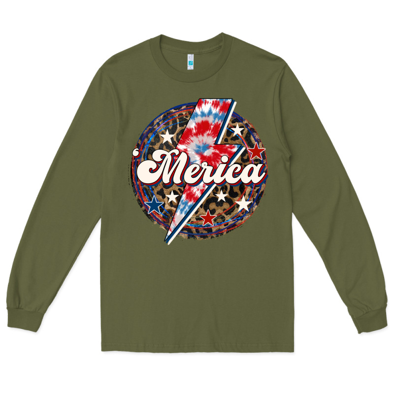 Western Merica Patriotic Long Sleeve Tee by LillyAllenDesigns | Teevron