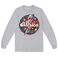 Moon Dust Western Merica Patriotic Long Sleeve Tee - LillyAllenDesigns