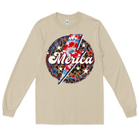 Mushroom Western Merica Patriotic Long Sleeve Tee - LillyAllenDesigns