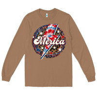 Toasted Coconut Western Merica Patriotic Long Sleeve Tee - LillyAllenDesigns