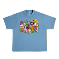 Pebble Blue Halloween Western Boo Coffee Cups Urban Heavy Tee - CowhideDigitalArt