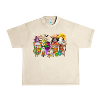 Sandshell Halloween Western Boo Coffee Cups Urban Heavy Tee - CowhideDigitalArt